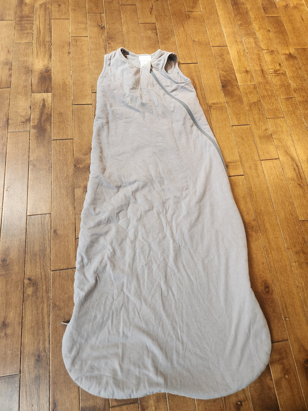 Perlim Pinpin Light Gray Sleeveless Cotton Sleep Sack 1.0 TOG 18-36 months